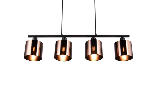 Reality R36304064 Jason E14 Pendelleuchte 4-fach ⌀12cm Bronzefarbig