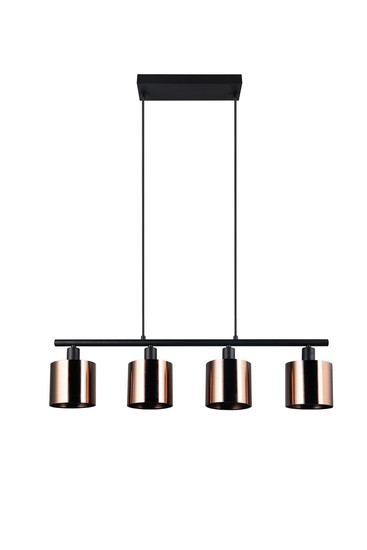 Reality R36304064 Jason E14 Pendelleuchte 4-fach ⌀12cm Bronzefarbig