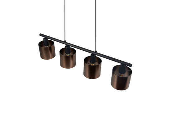 Reality R36304064 Jason E14 Pendelleuchte 4-fach ⌀12cm Bronzefarbig