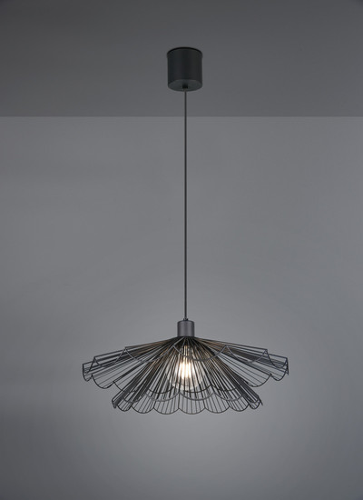 Reality R36431532 Margarita E27 Pendelleuchte ⌀50cm Schwarz Matt