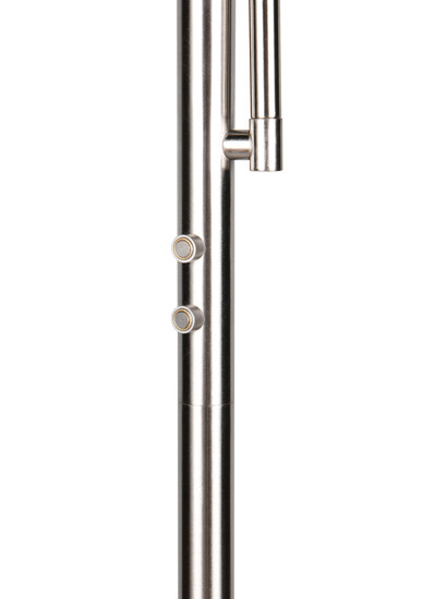 Reality R45741107 Palermo LED Stehleuchte 5W ⌀28cm dimmbar Nickel Matt CCT einstellbare Lichtfarbe