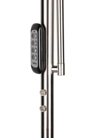 Reality R45741107 Palermo LED Stehleuchte 5W ⌀28cm dimmbar Nickel Matt CCT einstellbare Lichtfarbe