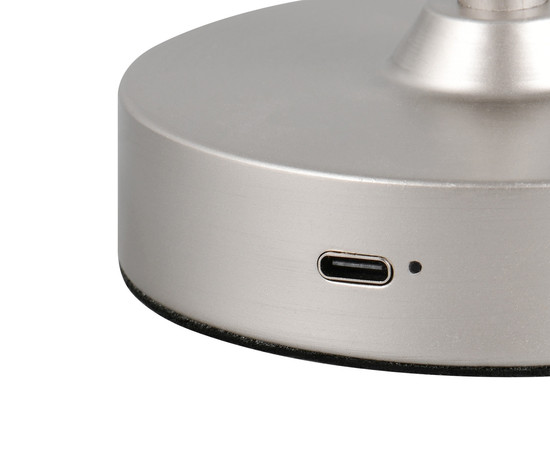 Reality R53621107 Kenny LED Tischleuchte 1,5W ⌀13cm Nickel Matt warmweiss Touch