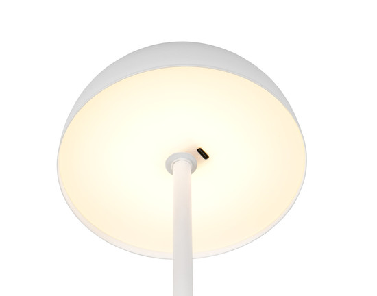 Reality R54891131 Munoz LED Tischleuchte 1,3W ⌀13cm Weiß Matt warmweiss Touch