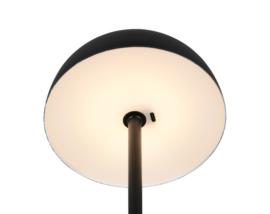 Reality R54891132 Munoz LED Tischleuchte 1,3W ⌀13cm Schwarz Matt warmweiss Touch