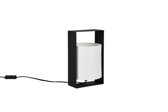 Reality R55751032 Pail E27 Tischleuchte Schwarz Matt