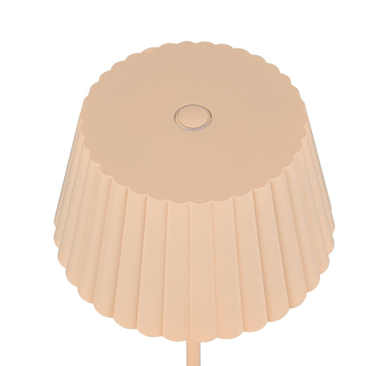 Reality R57706166 Suarez LED Tischleuchte 1,5W ⌀13,5cm dimmbar Sand IP44 warmweiss