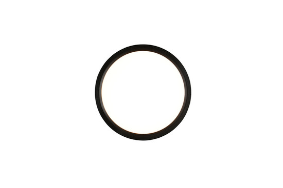 Reality R65891132 Draco LED Deckenleuchte 18W ⌀23cm dimmbar Schwarz Matt CCT einstellbare Lichtfarbe