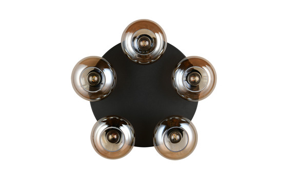 Reality R66645013 Divina E14 Deckenleuchte 5-fach ⌀49cm Amberfarbig