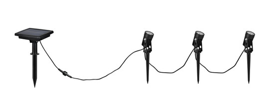 Reality R83256332 Obidos LED Strahler 3x0,5W Schwarz Matt IP44 neutralweiss