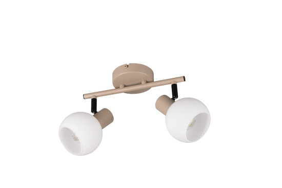 Reality R86372043 Boba E14 Strahler 2-fach ⌀10cm Warm Beige