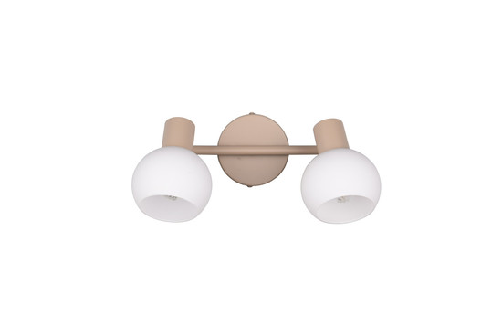 Reality R86372043 Boba E14 Strahler 2-fach ⌀10cm Warm Beige