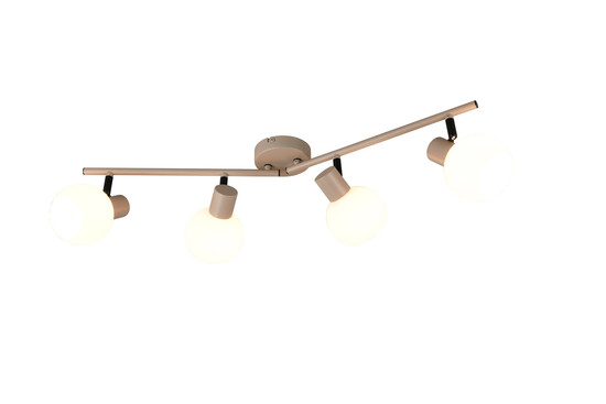 Reality R86374043 Boba E14 Strahler 4-fach ⌀10cm Warm Beige