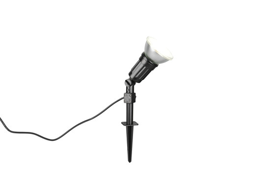 Reality R86466102 Caceres E27 LED Strahler 15W ⌀12,5cm Schwarz IP44 neutralweiss