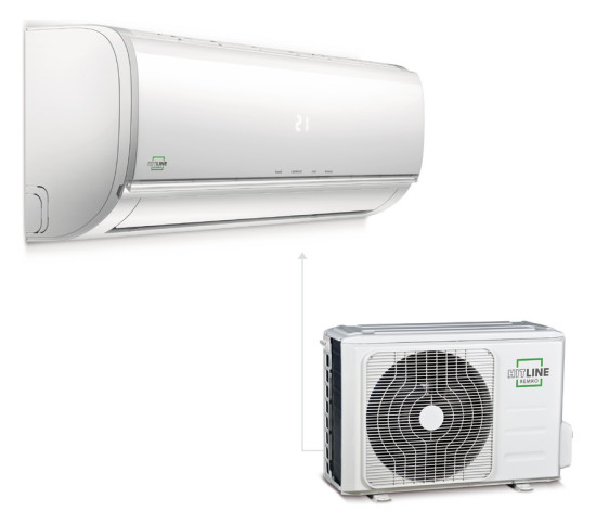 REMKO 1648351 SKW 351 DC 3,5 kW Wand Split Klimagerät, Innen- und Außengerät