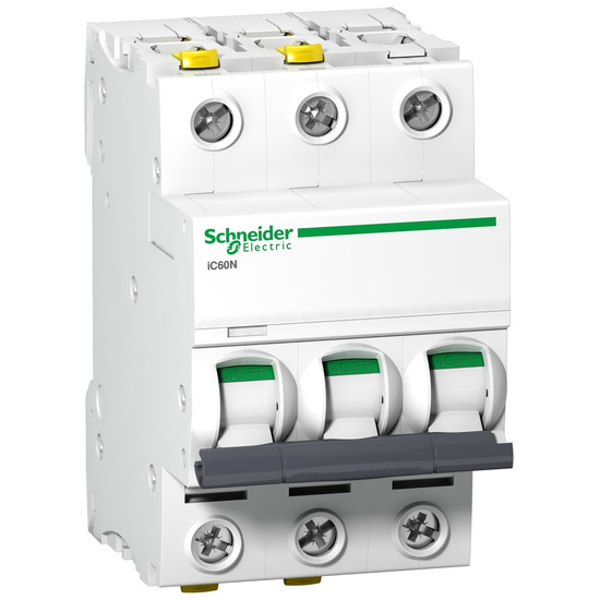 Schneider Electric A9F03316 Leitungsschutzschalter iC60N, 3P, 16A, B Charakteristik