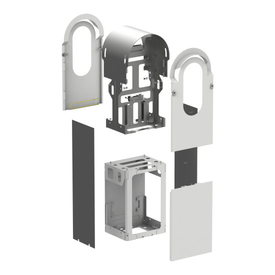 Schneider Electric EVA1RFKS2 Metallic-Kit für EVlink Pro AC Bodenmontage 2 Ladepunkte, IK10, C4M