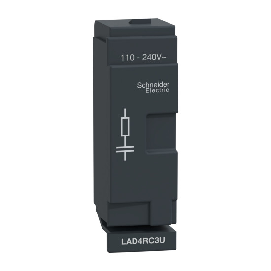 Schneider Electric LAD4RC3U Beschaltungsmodul, RC-Glied, 110/240V AC, für D40A/D65A