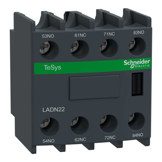 Schneider Electric LADN22 Hilfsschalterblock, 2S+2Ö, Schraubanschluss