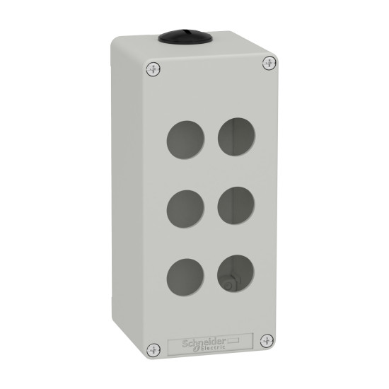 Schneider Electric XAPD3506 Leergehäuse XAP, Metall, grau, für 6x22mm, 80x175x77, M25