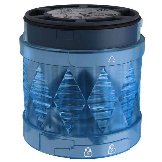 Schneider Electric XVUC26 Leuchtelement, Harmony XVU, modular, 60mm, LED, blau, Dauerlicht, IP65, 24V ACDC