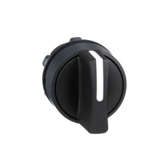 Schneider Electric ZB5AD3 Wahlschalter, Knebelschalter, Frontelement, Harmony XB5, Kunststoff, 22mm, schwarz, 3 Stellungen, rastend