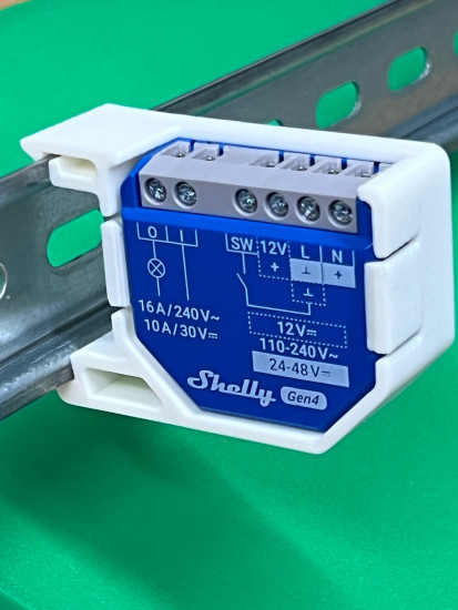3 x SOIXX Hutschienenhalter für Shelly Wave, PLUS, Gen3, Gen4 DIN Rail 35 mm Hutschiene Halter 90 Grad