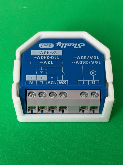 SOIXX Wandhalter für Shelly PLUS, Gen3, Gen4 Halter Flach