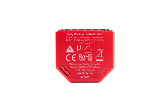 Shelly 1PM Gen4, 2er-Pack - Multiprotokoll-Schaltaktor mit Messfunktion, BT