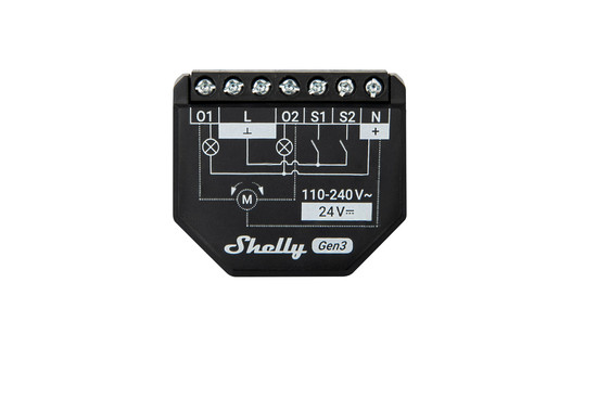 Shelly 2PM Gen3 - 2-Kanal WLAN Relais & Rollladenaktor, Strommessung, BT