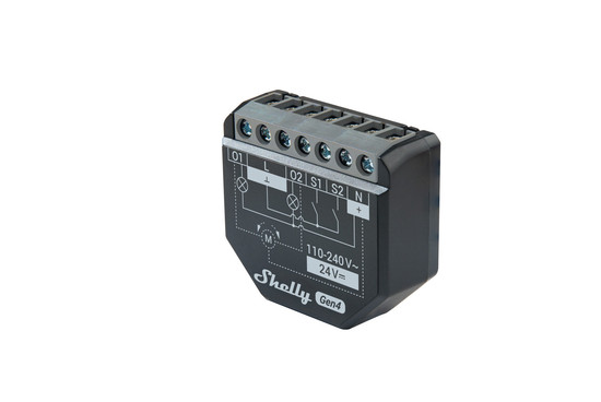Shelly 2PM Gen4, 4er-Pack - Multiprotokoll 2-Kanal/Rollladenaktor, Matter