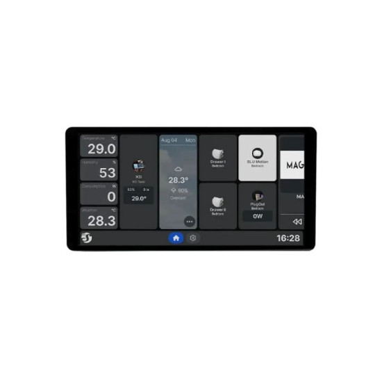 Shelly Wall Display X2i - Smartes Wand-Touchpanel, Schwarz
