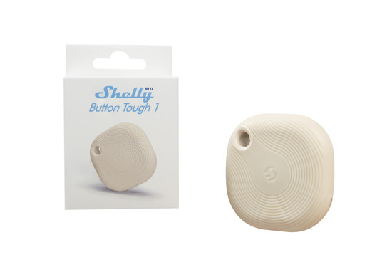 Shelly BLU Button Tough 1 - Robuster Bluetooth Schalter & Dimmer Elfenbein, IP54
