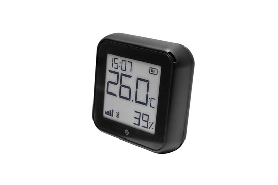 Shelly H&T Gen3 - WLAN Temperatur- & Feuchtigkeitssensor, Matt Schwarz, BT, USB-C