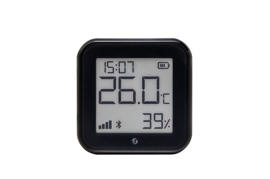 Shelly H&T Gen3 - WLAN Temperatur- & Feuchtigkeitssensor, Matt Schwarz, BT, USB-C