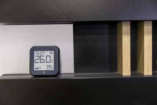 Shelly H&T Gen3 - WLAN Temperatur- & Feuchtigkeitssensor, Matt Schwarz, BT, USB-C