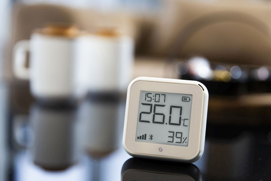 Shelly H&T Gen3 - WLAN Temperatur- & Feuchtigkeitssensor, Matt Weiß, BT, USB-C