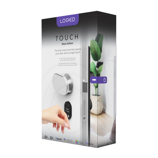 Shelly LOQED Touch Smart Lock - Schlüsselloses Türschloss, Black Edition