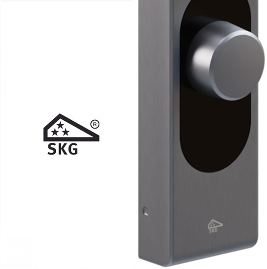 Shelly LOQED Touch Smart Lock - Schlüsselloses Türschloss, Edelstahl