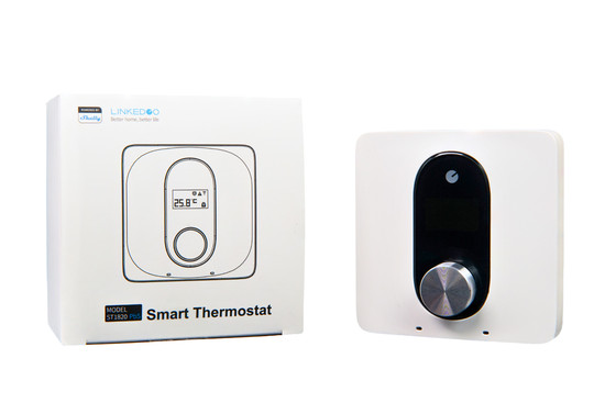 Shelly LinkedGo Smartes Fußbodenheizungs-Thermostat, Wandmontage ST1820, WLAN BT