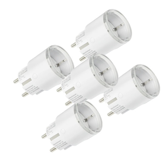 Shelly Plug S Gen3, Matter, 5er-Pack - Smarte WLAN Steckdosen, Weiß