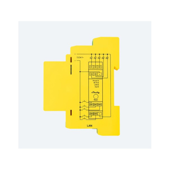 Shelly Pro RGBWW PM - DIN-Schienen LED Controller, RGBW, Messfunktion, WLAN, BT, LED Contoller