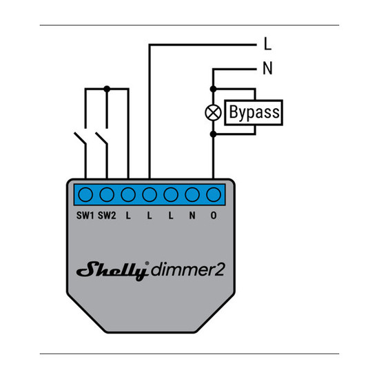 Shelly Bypass - Lastwiderstand für Installation ohne Neutralleiter