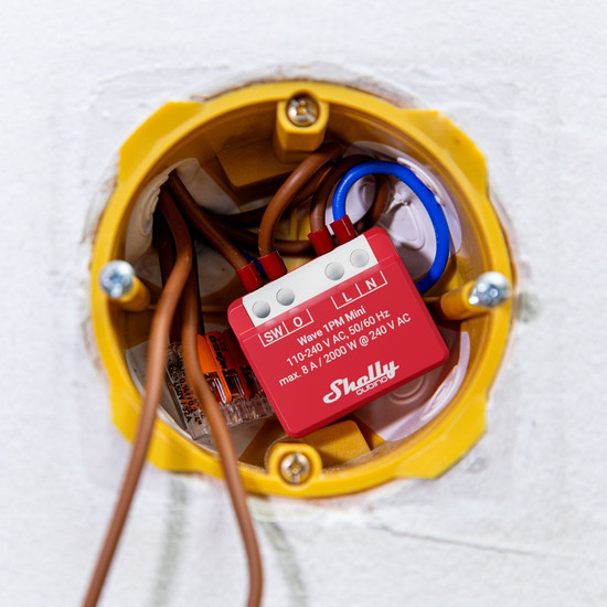 Shelly Wave 1PM Mini - Kompakter Z-Wave Aktor mit Messfunktion