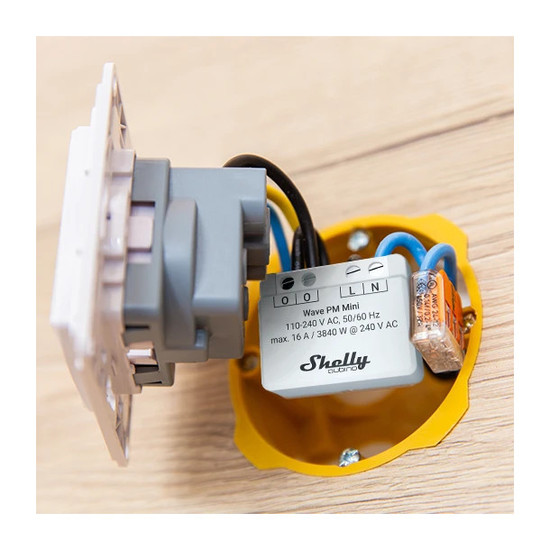 Shelly Wave PM Mini - Z-Wave Energiemessgerät, Mini-Format
