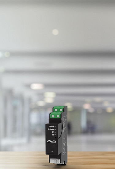 Shelly Wave Pro 2PM - Z-Wave DIN-Schienen Relais, 2 Kanäle, Messfunktion