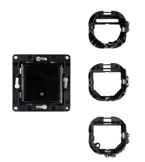 Shelly Wall Switch 1 - Wandtaster 1-fach Einsatz, Schwarz