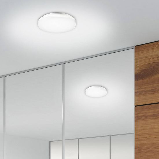 SIGOR Aufbauleuchte Circel 270mm silber Deckenleuchte 29W 3000K IP20 110° 3300lm dimmbar