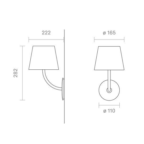 SIGOR Wandleuchte Nupara anthrazit 7W 2700K IP65 555lm