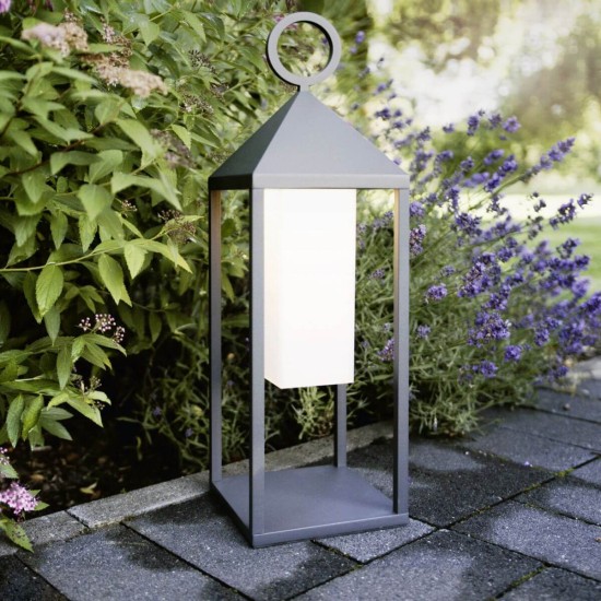 SIGOR Akku-Tischleuchte Nuphare 470mm anthrazit 2,2W 2700K IP54 180lm Ra85 dimmbar